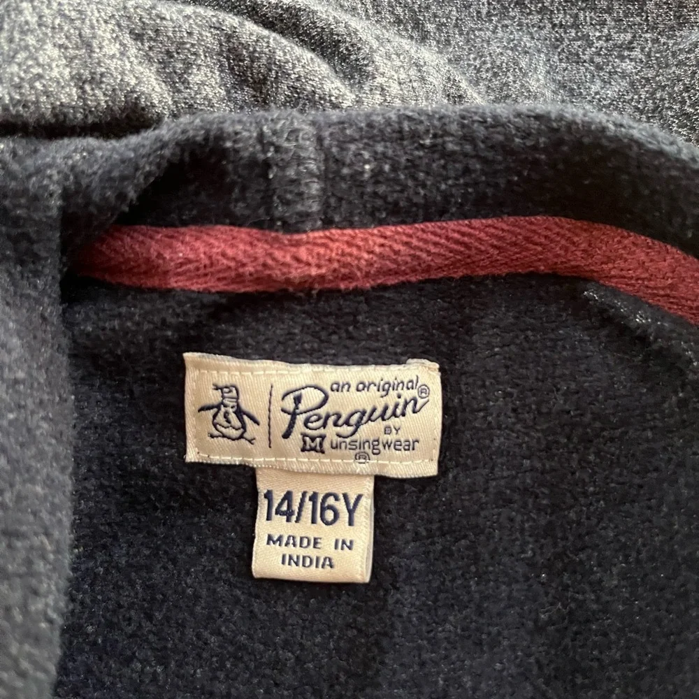 an original penguin by munsingwear Hoodie Youth 14/16 Gray Blue Green